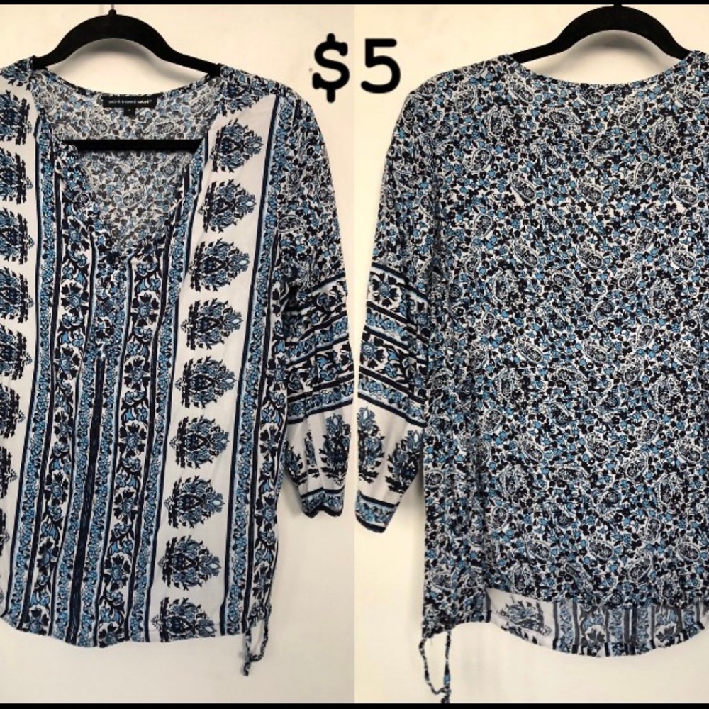3/4 sleeve blouse